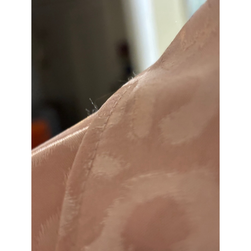 Women's ISIM Peach Leopard Print Button Down Shirt Size M - Picture 4 of 5